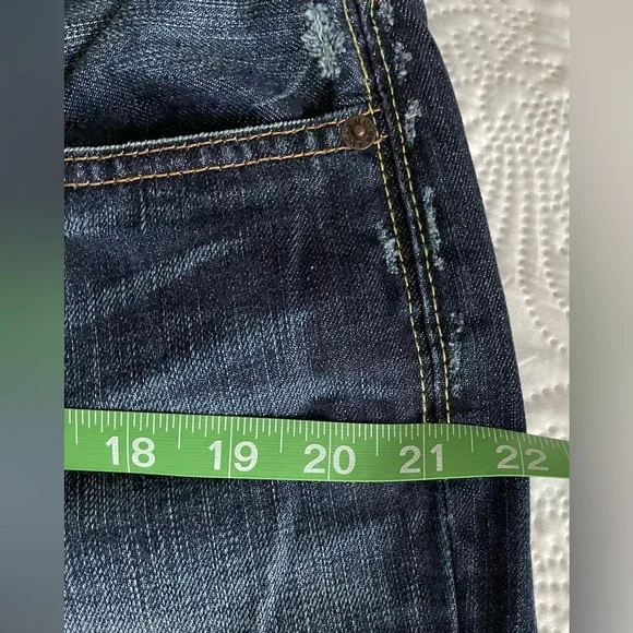 Lucky Brand LIL Maggie Low Rise flare leg Distressed Jeans. $20 OBO Size 16/33 - Picture 5 of 11